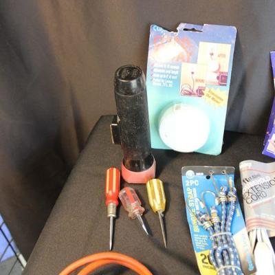 Household Items Lot with Electric Drill