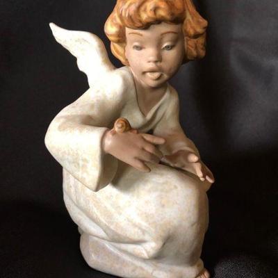 Lladro 2214 â€œSeaside Angelâ€ in Gres Finish