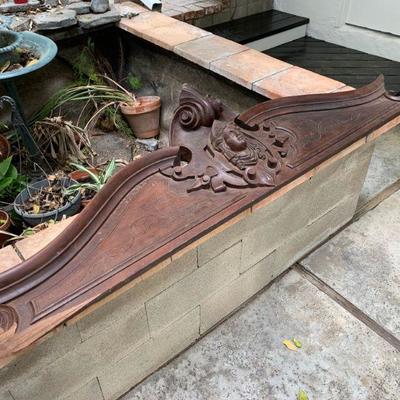 LOT 91 Antique carved topper  AS IS