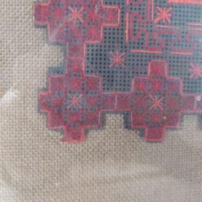 Framed Paper Embroidery with Old Photo