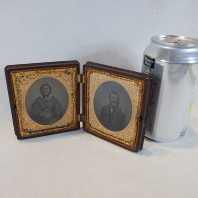 Double Ambrotype in Gouda Perche Mounting