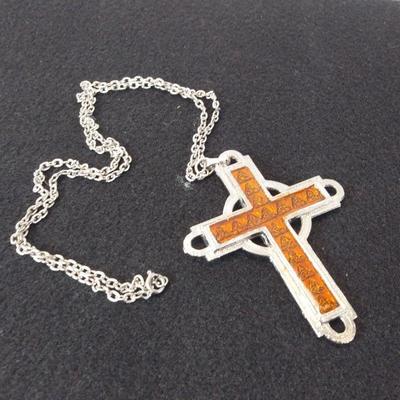 Large Celtic Cross and Chain
