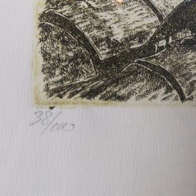 "Bondo Canel" Etching - Signed and Numbered