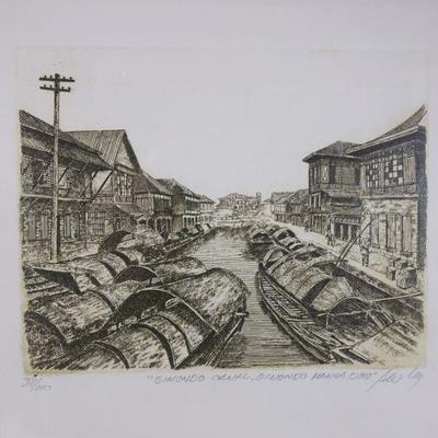 "Bondo Canel" Etching - Signed and Numbered