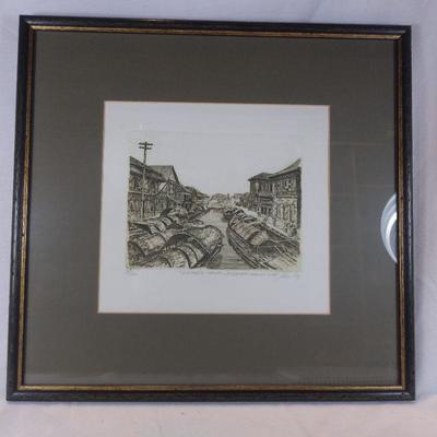 "Bondo Canel" Etching - Signed and Numbered