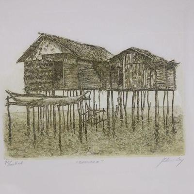 "Badjao" Etching - Signed and Numbered