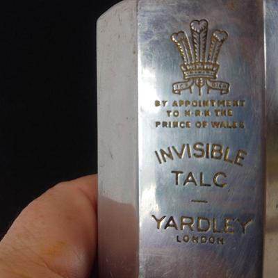 Vintage Yardley of London Metal Talc Container