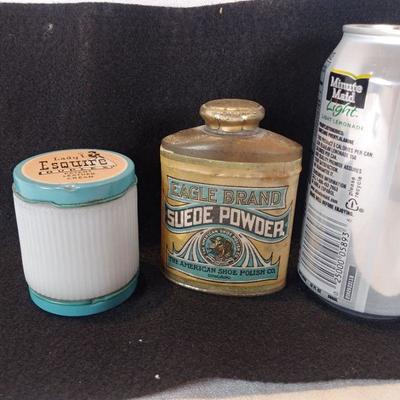 Pair of Vintage Shoe Polish Containers