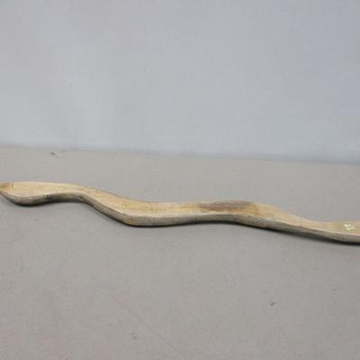 Lot 33 - Primitive Hand Carved Wooden Decoy Snake