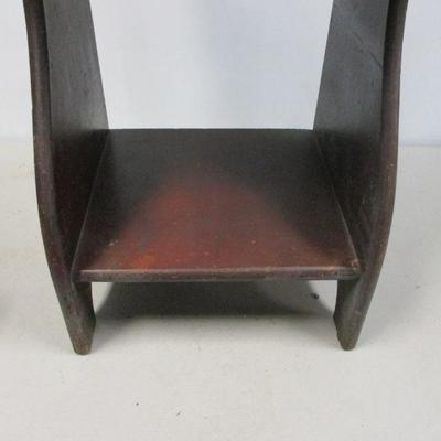 Lot 57 - Vintage Mahogany Solid Wood Single Drawer Side Table 