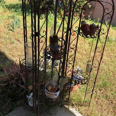 Plant lot with Metal Plant Stand