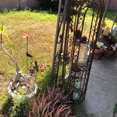 Plant lot with Metal Plant Stand