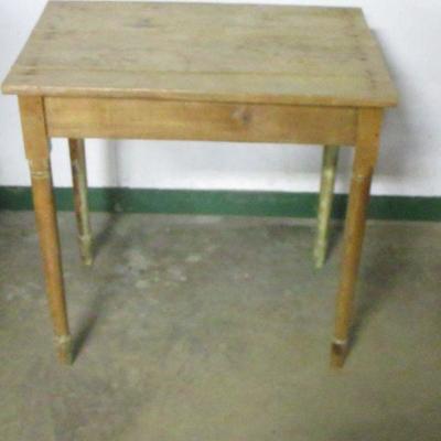 Lot 75 - Vintage Primitive Solid Wood Table