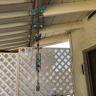 Blue Butterfly Wind Chime