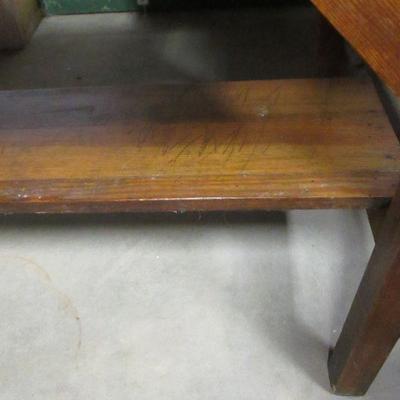 Vintage Solid Maple (?) Farm Style Baker's or Work Table 50