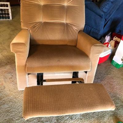 Tan Manual Recline Chair