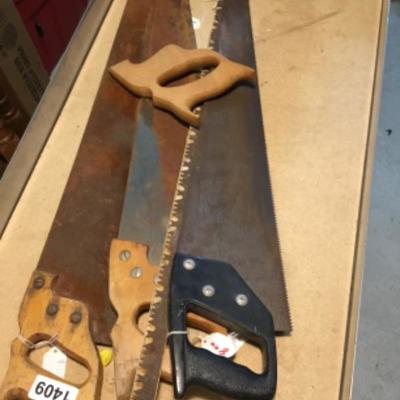 Assorted Saws lot 1409