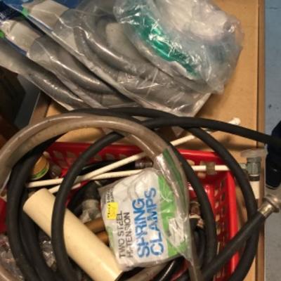 Assorted hoses and clamps Lot 1413
