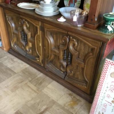 Buffet cabinet lot 1437 contents not included