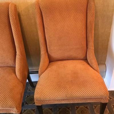 Pair of High Back  Chairs