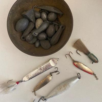 Vintage Fishing Lures and Weights