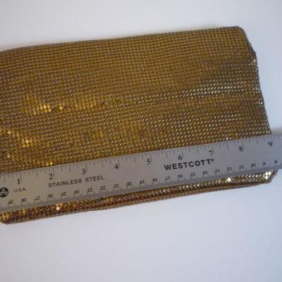 Gold Mesh Clutch Bag - Whiting and Davis