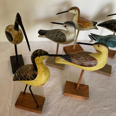 Lot # 30 Lot of Small Wooden Stick Birds