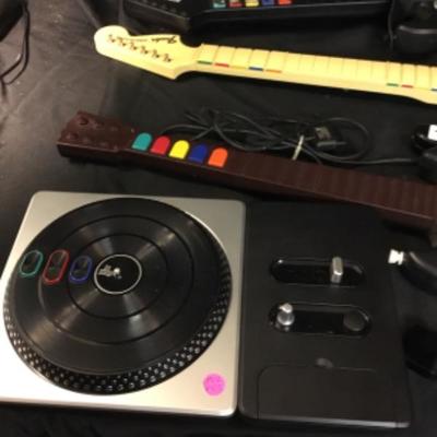 Assorted lot of Guitars, DJ Hero and dongles lot 1490
