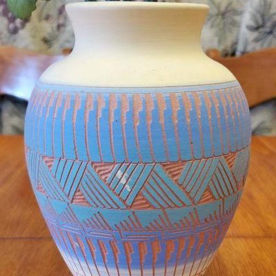 Signed Navajo Pottery Vase
