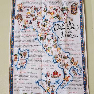 Italian Map Hanging Tapestry
