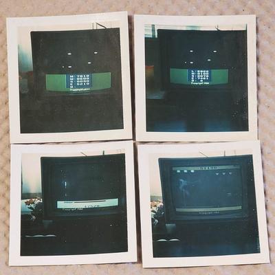 Set of 4 Vintage High Score Polaroid Photos