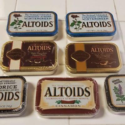 7 Sealed Altoids Tins in Variety of Flavors Lot 2