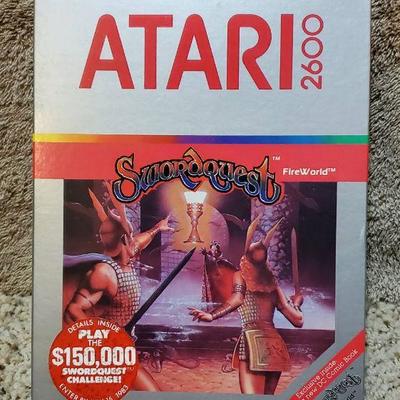 Atari 2600 Swordquest FireWorld Game Cartridge in Orig Box