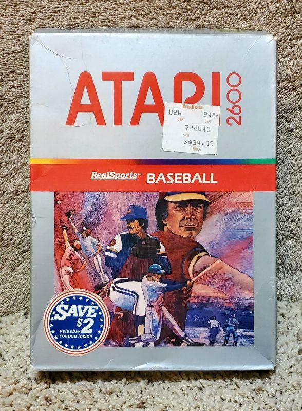 Jeu Atari 2600 Realsports Baseball – Neuf Sous Blister, Vintage, Sealed, Collector