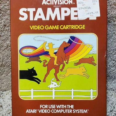 Activision Stampede Video Game Cartridge in Orig Box for Atari