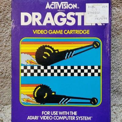 Activision Dragster Video Game Cartridge in Orig Box for Atari
