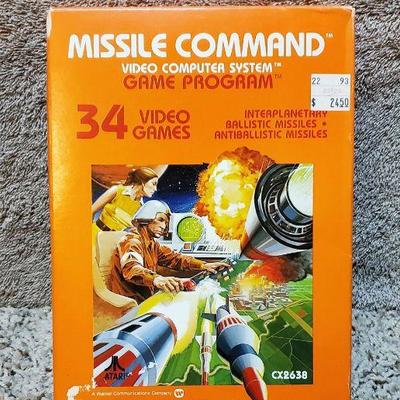 Missile Command Game Program, 34 Video Games - Cartridge in Orig Box - CX2638