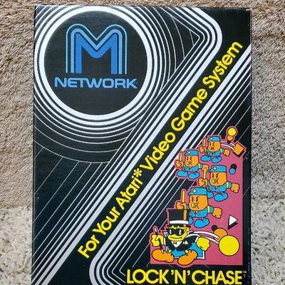 Network Lock'n'Chase Video Game Cartridge in Orig Box for Atari