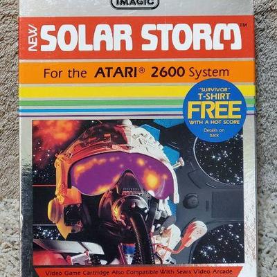Imagic New Solar Storm Video Game Cartridge in Orig Box for Atari
