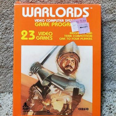 Warlords Game Program w 23 Video Games - Cartridge in Orig Box for Atari CX2610