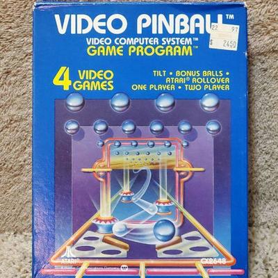 Video Pinball Game Program, 4 Video Games - Cartridge in Orig Box - CX2648