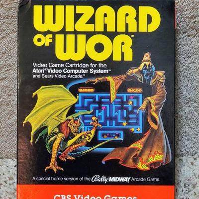 Wizard of Wor by CBS Electronics Video Game Cartr in Orig Box for the Atari