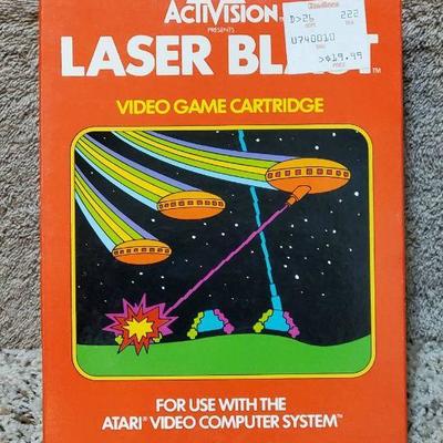 Activision Laser Blast Video Game Cartridge in Orig Box for the Atari