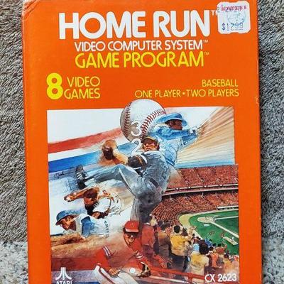 Home Run Game Program, 8 Video Games, Orig Box, for the Atari - CX2623