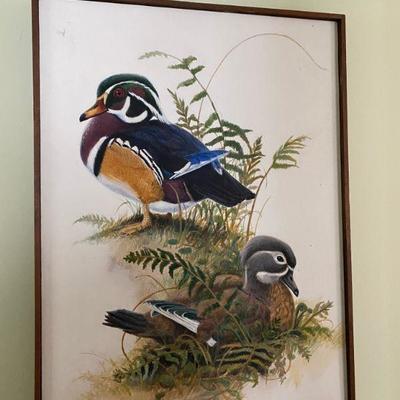 Lot #49 Original Art of Wood Ducks by Amy Brackenbury -Larson