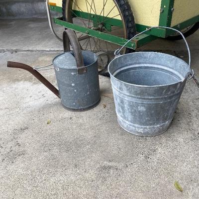 Garden Cart and Buckets