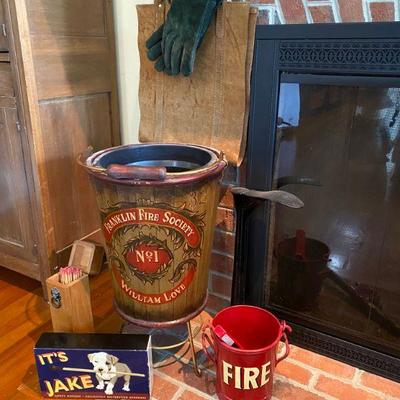 Lot # 77 Fireplace Accessories and Buckets 