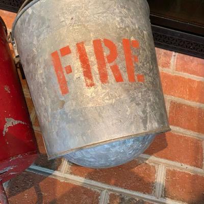 Lot # 78 Antique Metal Fire Brigade Buckets 