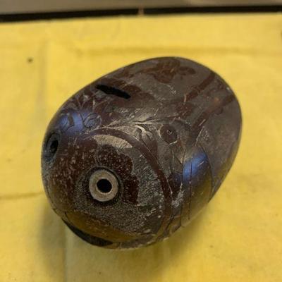 Pre columbian carved puffer / detailed