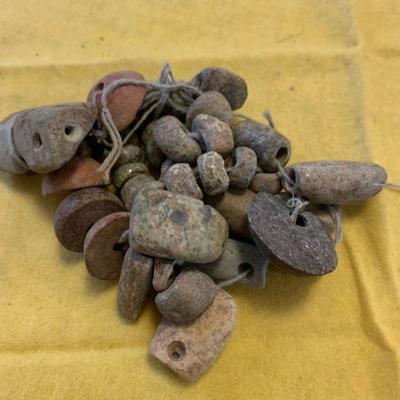 Pre Columbian grave beads 